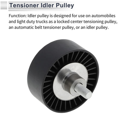 Drive Belt Idler Pulley Black for BMW Series 3 (2008-2012)