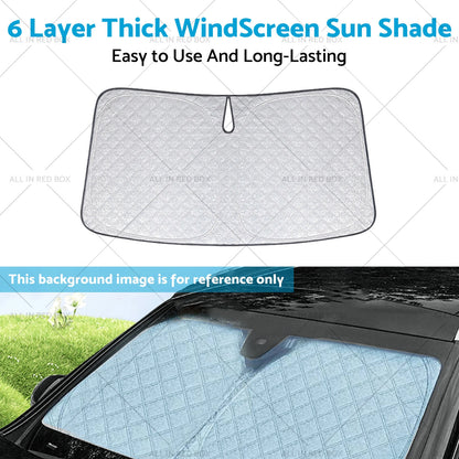 6 Layer Thick WindScreen Sun Shade for Ford Transit Custom (2013-2022)