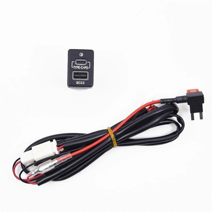 18W Type-C + QC3.0 Fast Car Charger for Mitsubishi Outlander Eclipse (2016-2023)