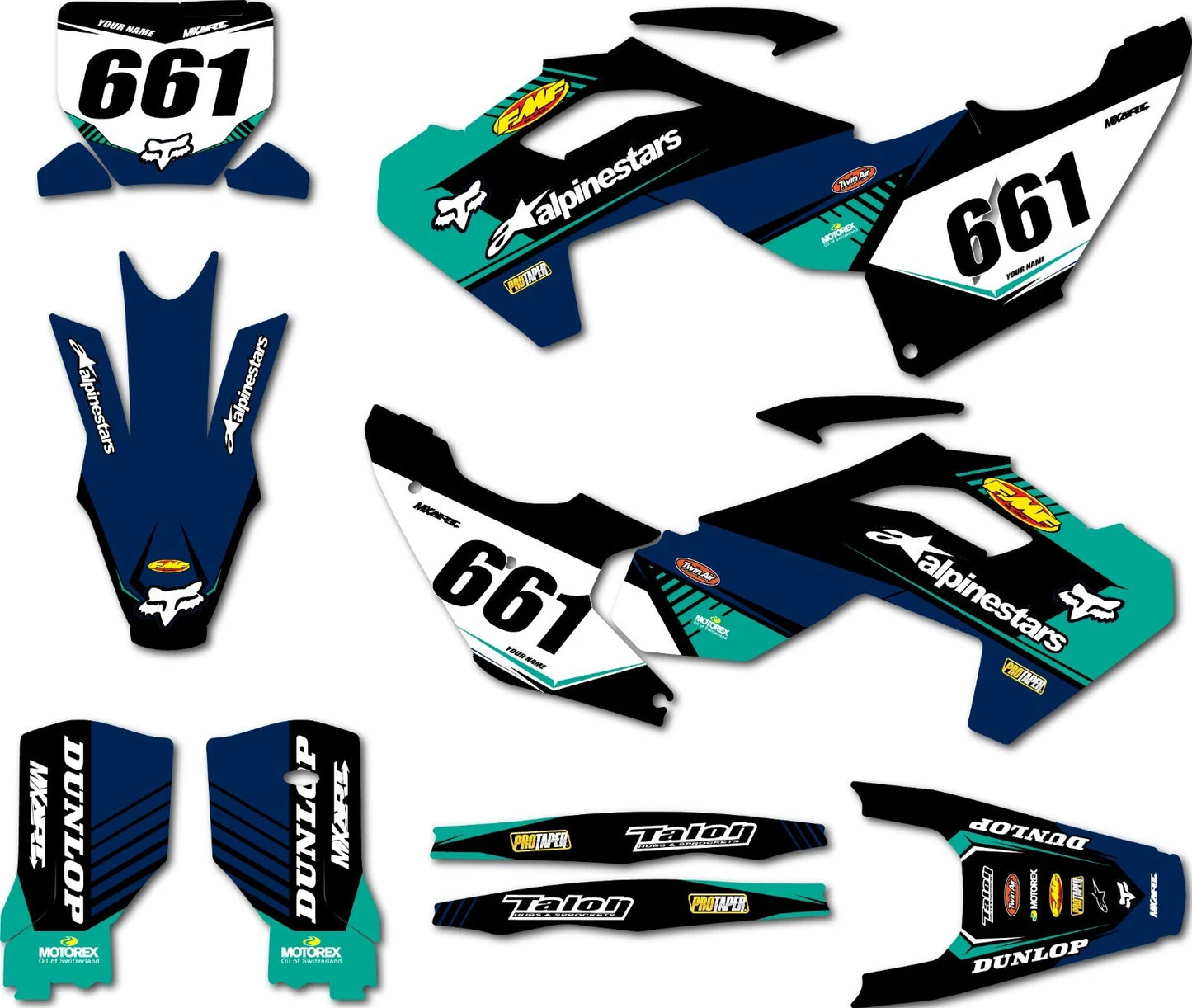 Custom Sticker Kit for Husqvarna FC 450 Vital Style Graphics Decals (2023)