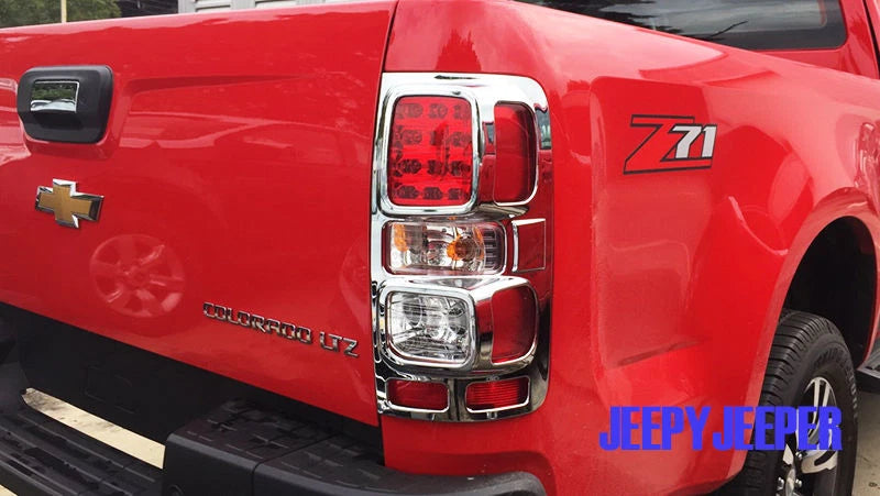 Chrome Headlight Tail Light Cover Trim for Chevy Holden Colorado (2016-2017)