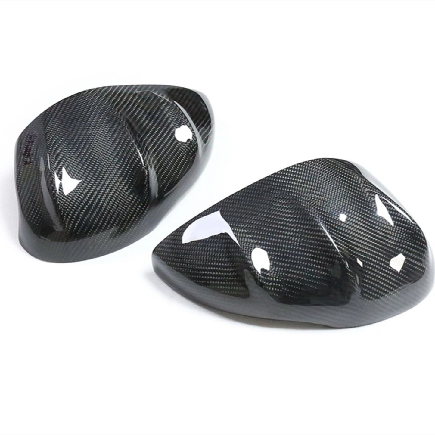 2 x Rear View Mirror Covers for Honda Civic 11th Gen (2022-2023) Black Carbon Fiber