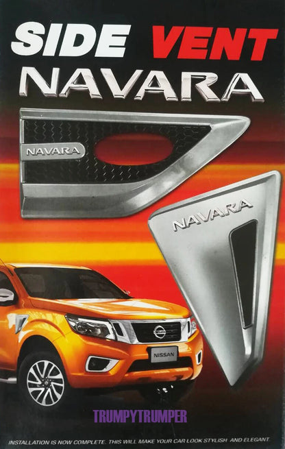 Chrome Side Vent Door Cover Trim for Nissan Frontier Navara NP300 (2015-2019)