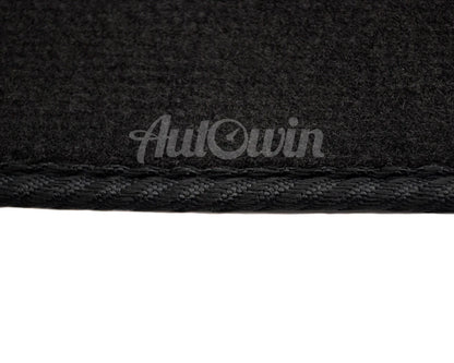 Black Tailored Floor Mats for Toyota Prius (2009-2015) - Sport Emblem 2 x