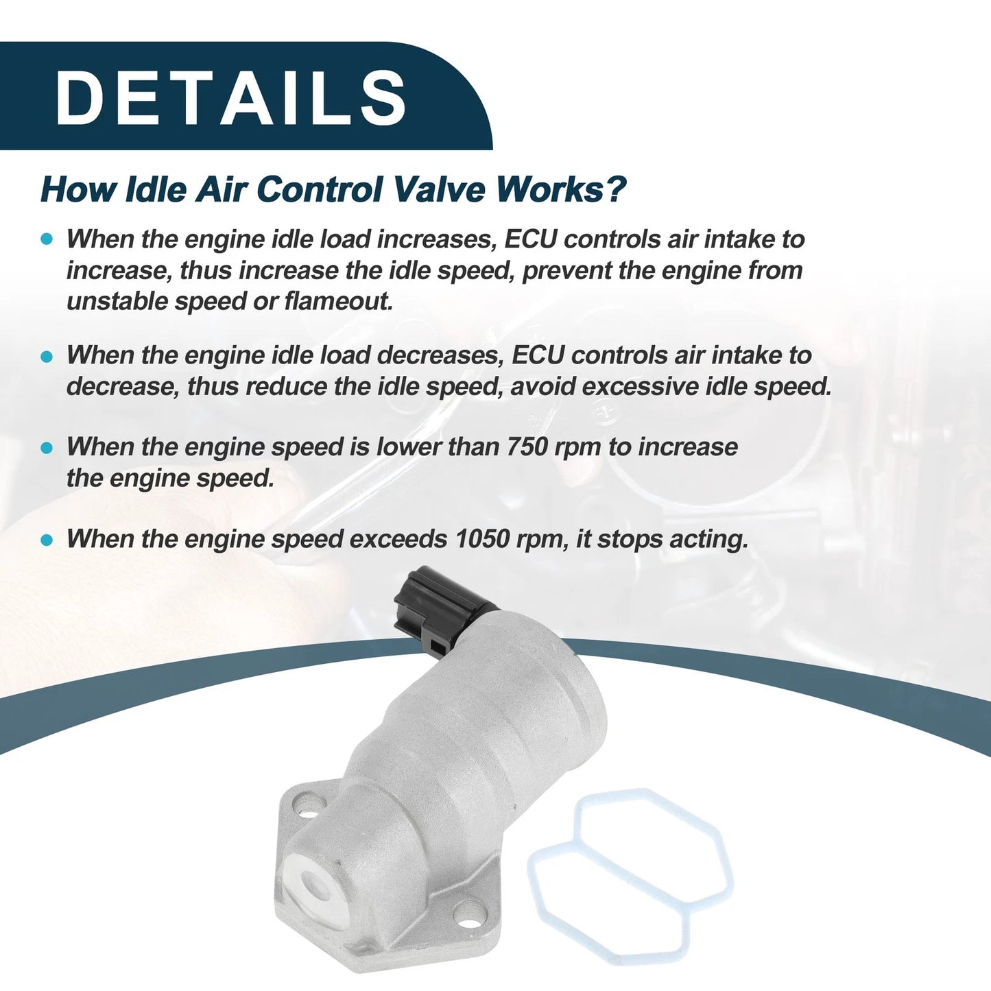 Idle Air Control Valve for Ford F-150 (2001-2003, 2005-2008)