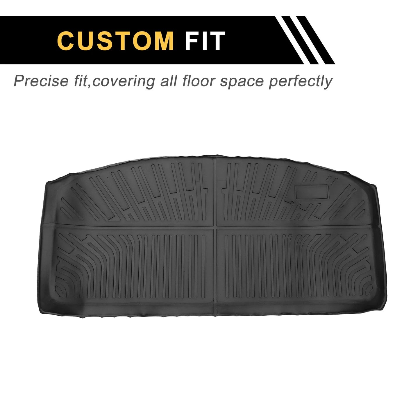 Cargo Liner Rear Trunk Mat for Mazda CX-90 (2024-2025) Stripe Pattern TPE