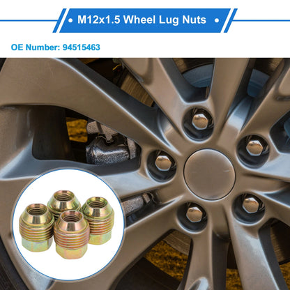 4 Pcs M12x1.5 Wheel Lug Nuts for Chevrolet Aveo (2005 - 2011)