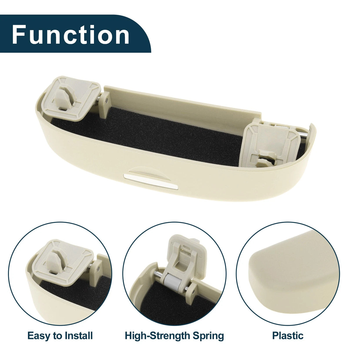 Sunglasses Case for Honda Accord 2018-2024 Eyeglasses Holder Storage Beige