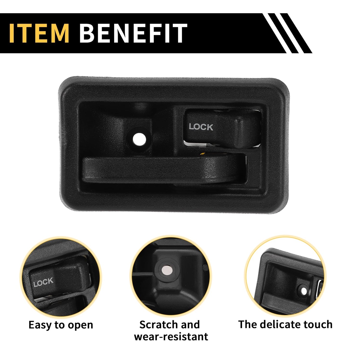 Front Right Interior Door Handle for Jeep Wrangler (1997-2006)