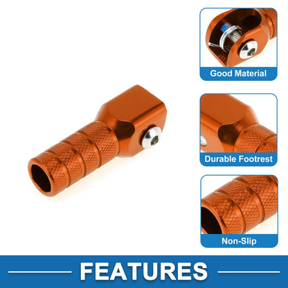 Shifter Footrests Pegs 1 Pc Orange for Suzuki RM-Z