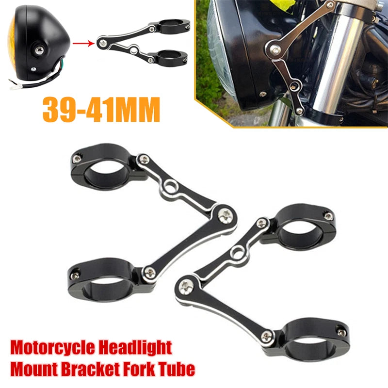 39mm-41mm Motorcycle Headlight Fork Tube Bracket Mount for Make & Model