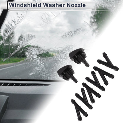 6 x Windshield Washer Nozzles & Hose Connectors for Mazda