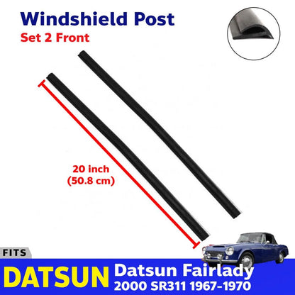Windshield Post Rubber 2 PC Fits Datsun Fairlady 2000 Roadster SR311 1967-70 D06