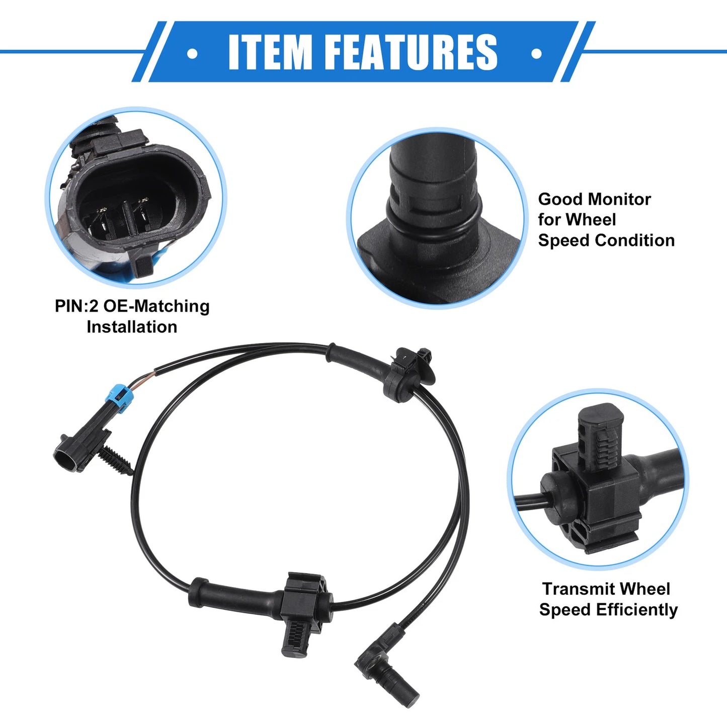ABS Wheel Speed Sensor for Chevrolet Avalanche Rear