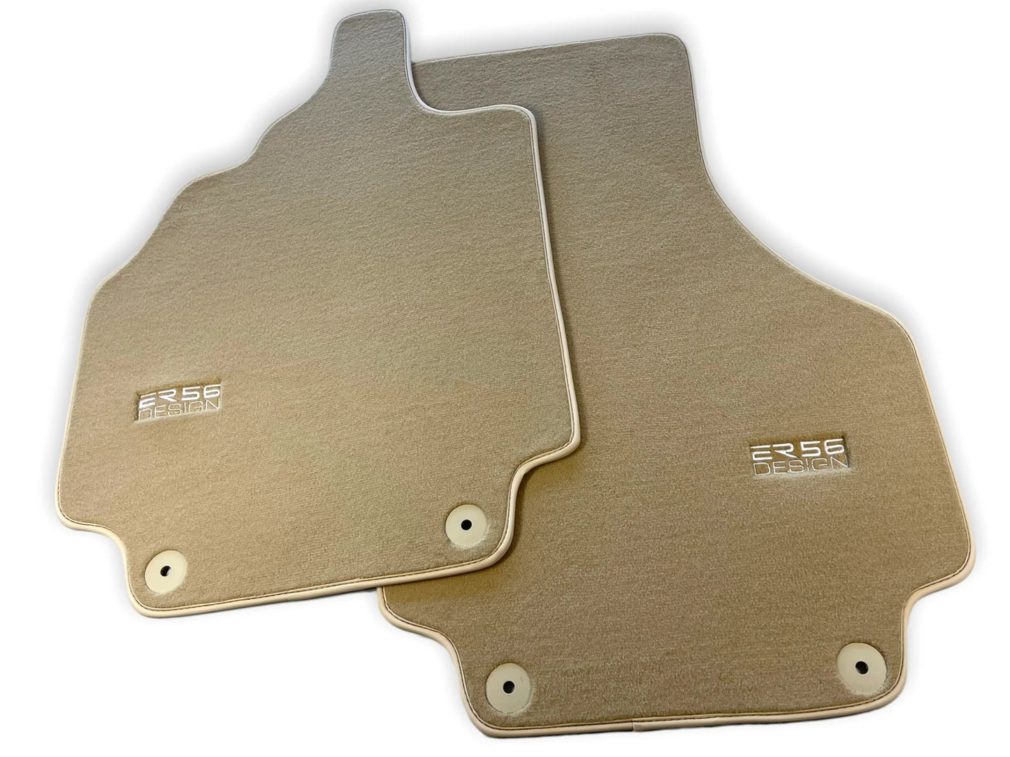 Beige Floor Mats for AUDI R8 2007-2013 - Tailored Carpets Set