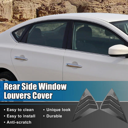 Rear Side Window Louvers for Nissan Sentra 2013-2019 (2013-2019)