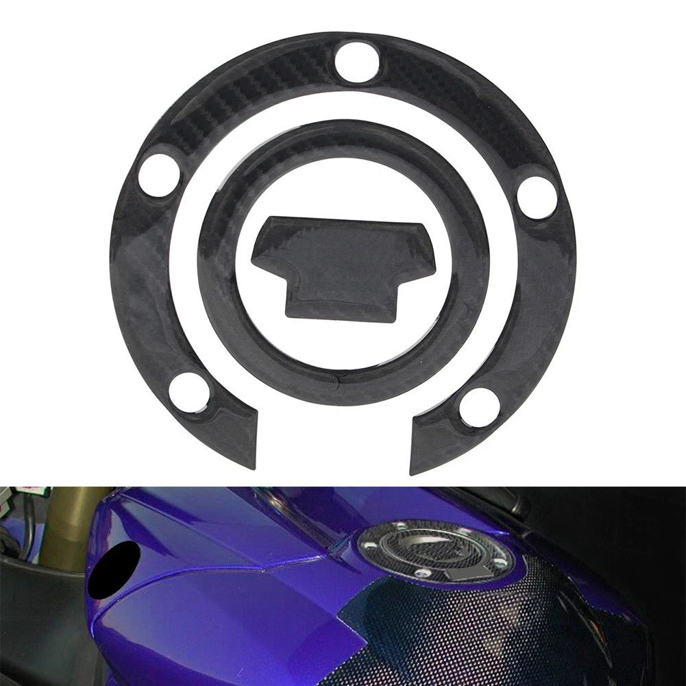 Carbon Fiber Look Fuel Cap Gel Protector for Yamaha YZF R6 (2006-2017)