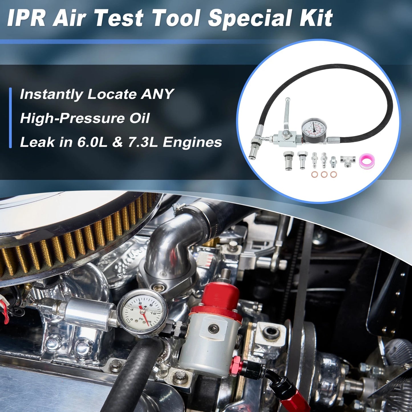 IPR Air Test Tool Kit for Ford Powerstroke 6.0L 7.3L Diesel Engines