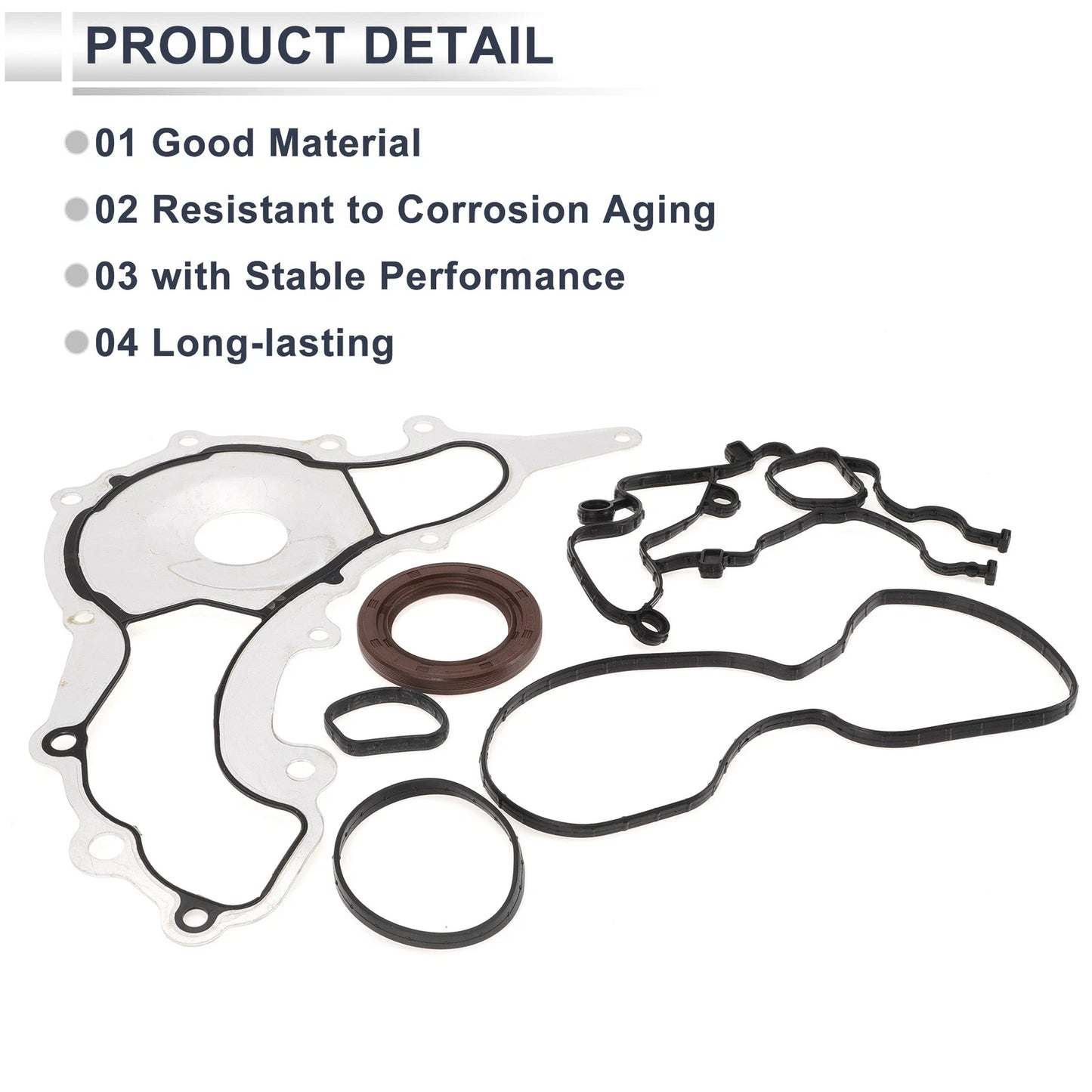 Engine Timing Cover Gasket Set for Jeep Wrangler 3.6L 3.2L (2012 - 2016)