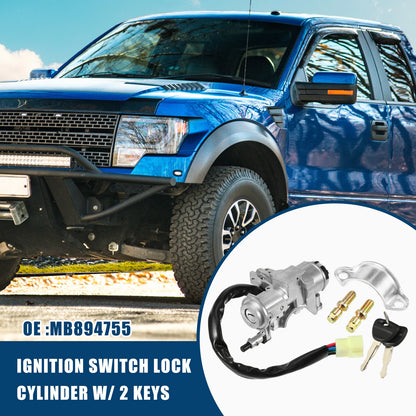 Ignition Switch Starter Set with Keys for Mitsubishi L200 (2006-2015)