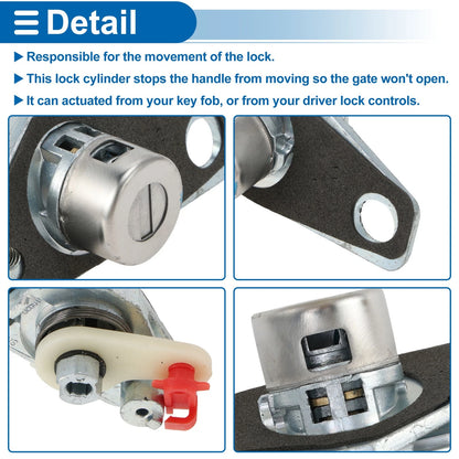 Trunk Lock Cylinder & 2 Keys for Honda Civic (2001-2005)