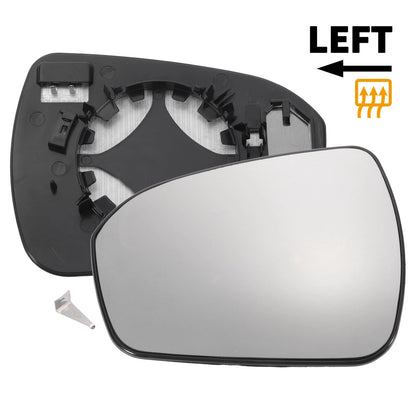 Left Side White Mirror Glass w/ Back Convex Heated for Ford Mondeo (2014-2022)