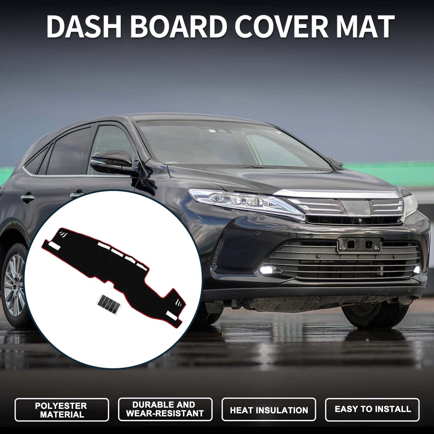 Dashboard Dash Cover Mat 1 Set for TOYOTA Harrier (2020–2024)