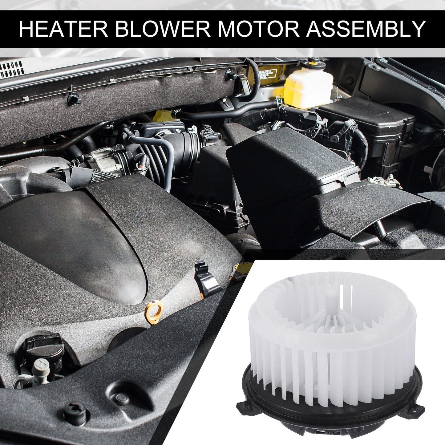 HVAC Heater Blower Motor Assembly for Chevrolet Sonic (Black)
