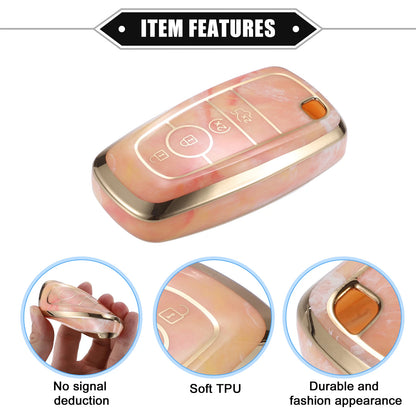 TPU Key Fob Cover Case for Ford Explorer, Ecosport, Mustang - Orange