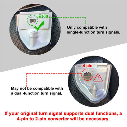 LED Side Mirror Turn Signal Light Clear Lens Amber for Dodge RAM (2009-2018)