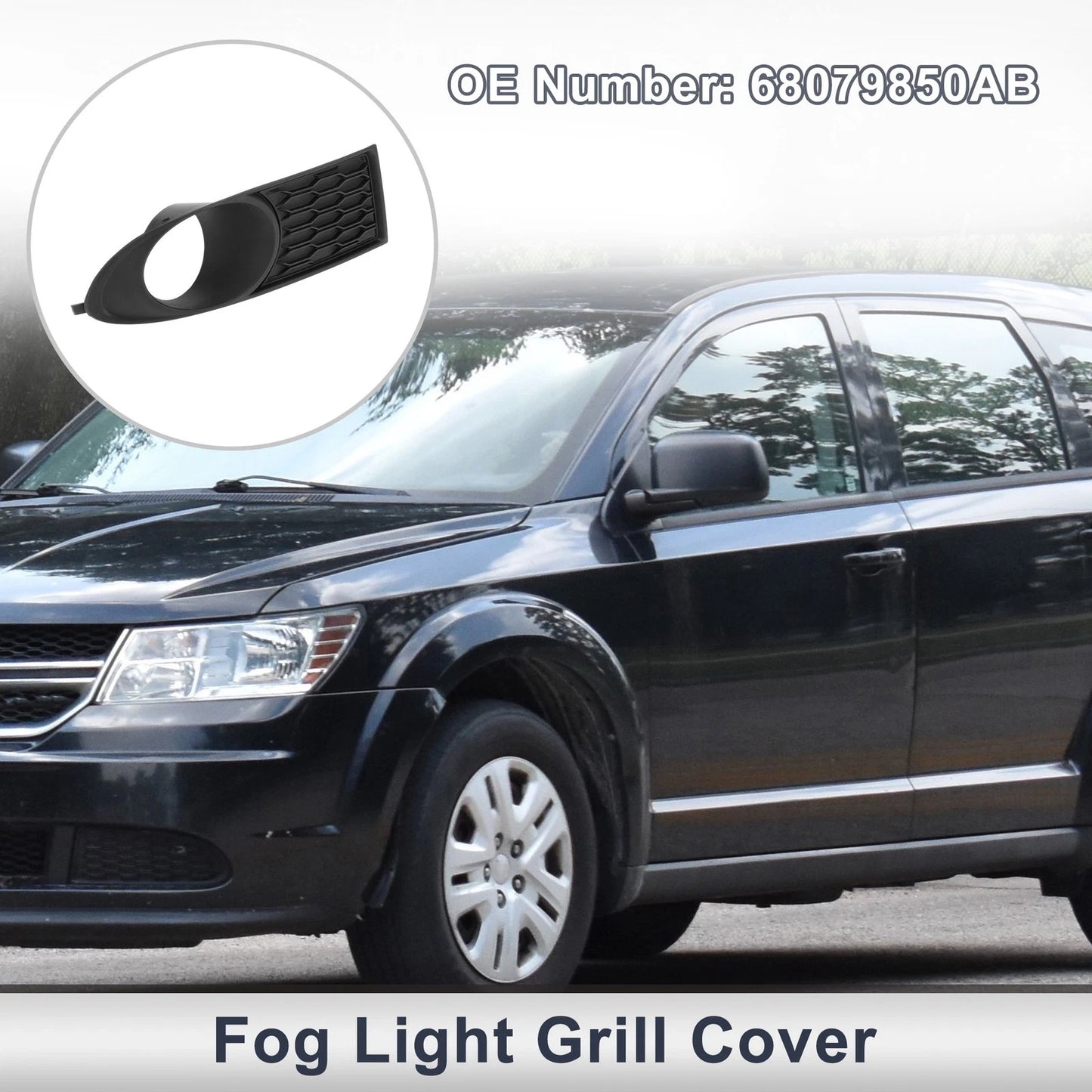1 Pc Front Right Fog Light Grill for Dodge Journey (2011 - 2020)
