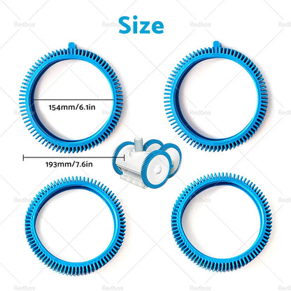 4 x Front & Standard Back Tyres for Hayward Aquanaut