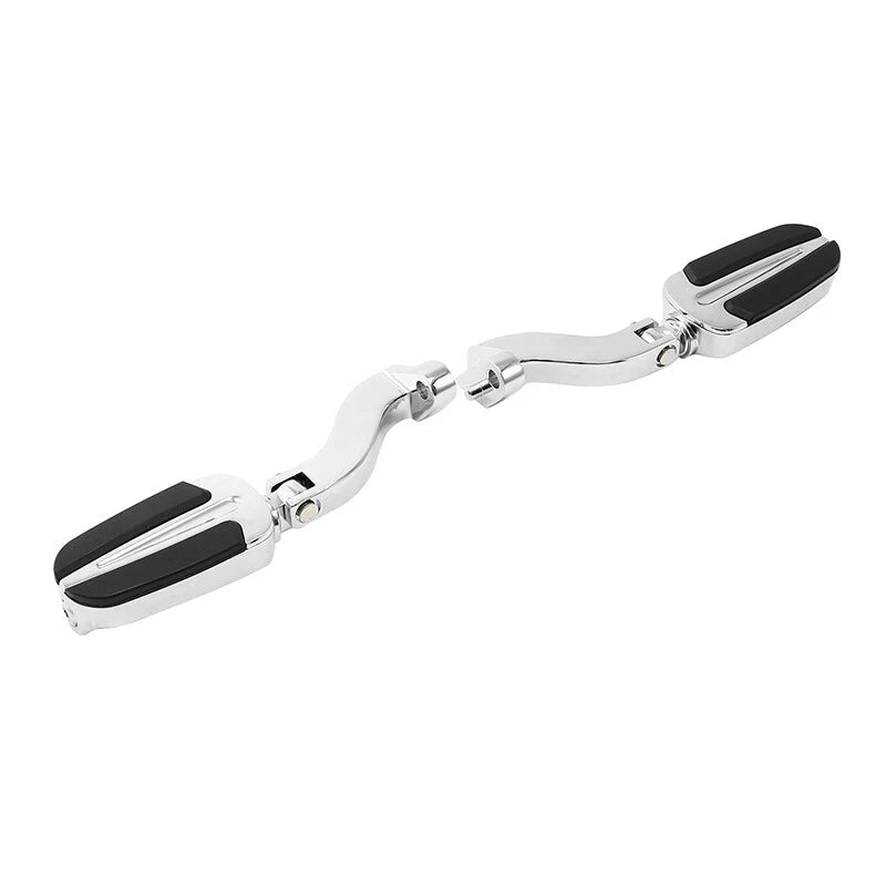 Chrome Footpegs Mount Bracket for Harley Touring CVO Road Street Glide (93-25)