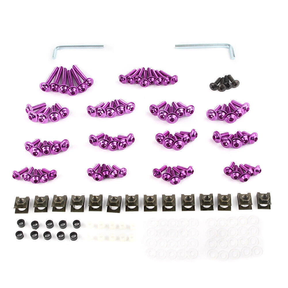 Fairing Bolt Kit for Kawasaki Ninja ZX6R ZX7R ZX9R ZX14 ZZR1400
