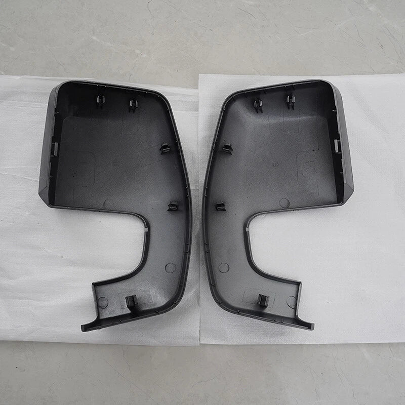 2 x Gray Rearview Mirror Cover Caps for Ford Transit Custom (2012-2023)