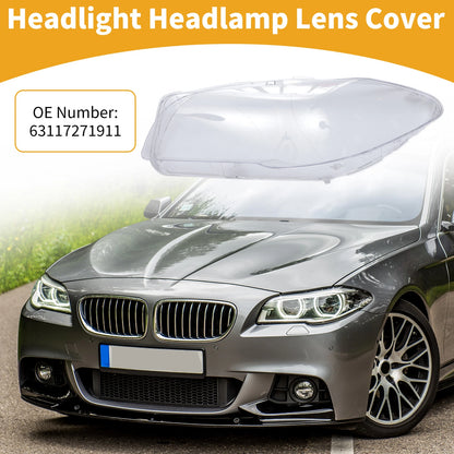 1 Pc Front Left Headlight Lens Cover for BMW 528i (2011)