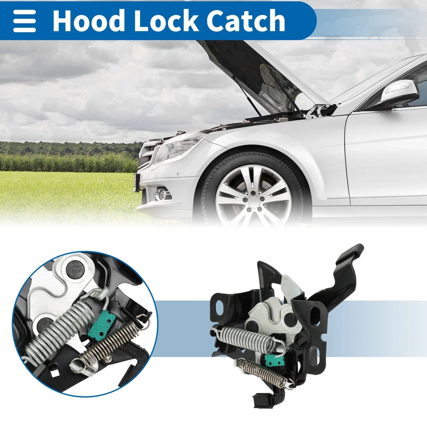 Hood Latch Assembly for Honda Accord 2.4L 3.5L (2008-2012)