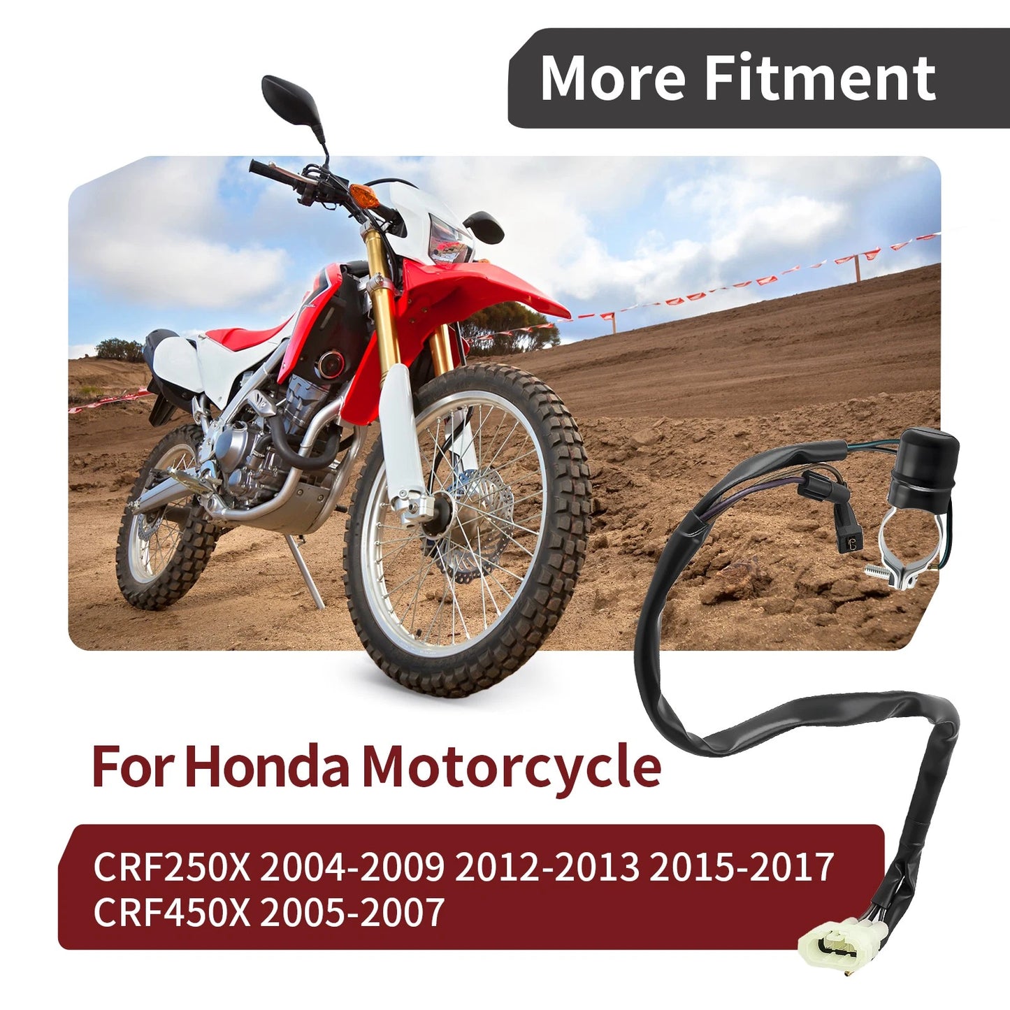 Engine Stop Kill Button Switch for Honda CRF450X/CRF450 2005-2007