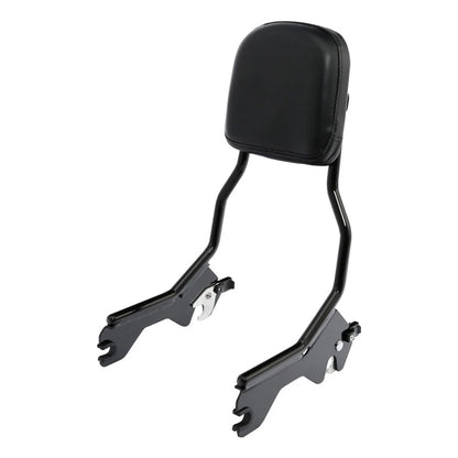 Black Sissy Bar Backrest Pad for Harley Softail Low Rider FXLR FLSB (2018-2025)