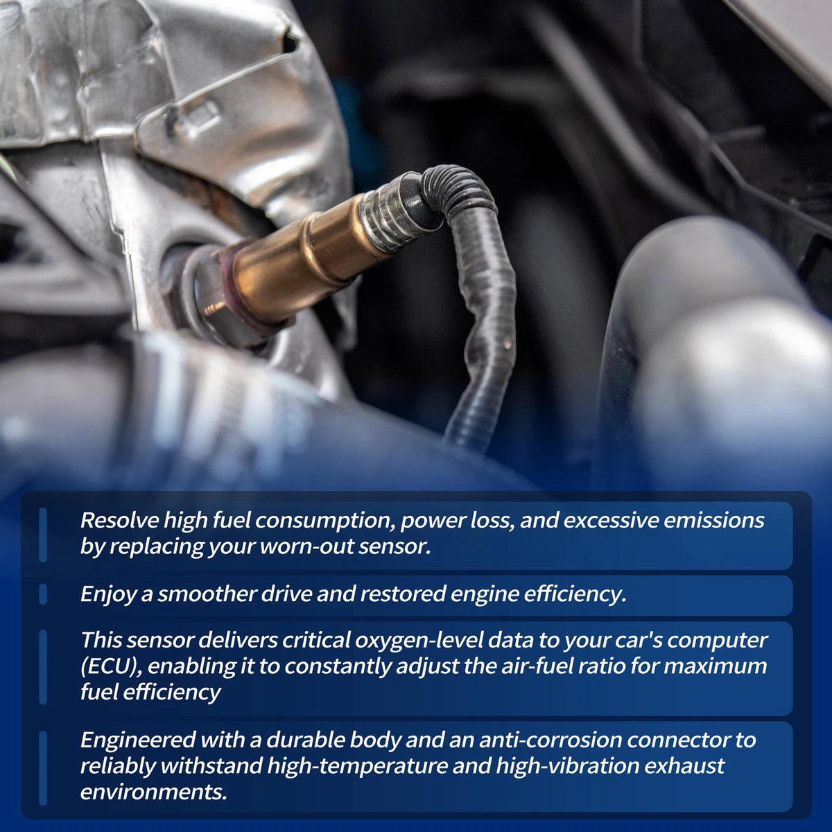 Upstream & Downstream Oxygen Sensor 4 x for Chevy Silverado 6.0L (2003 - 2004)