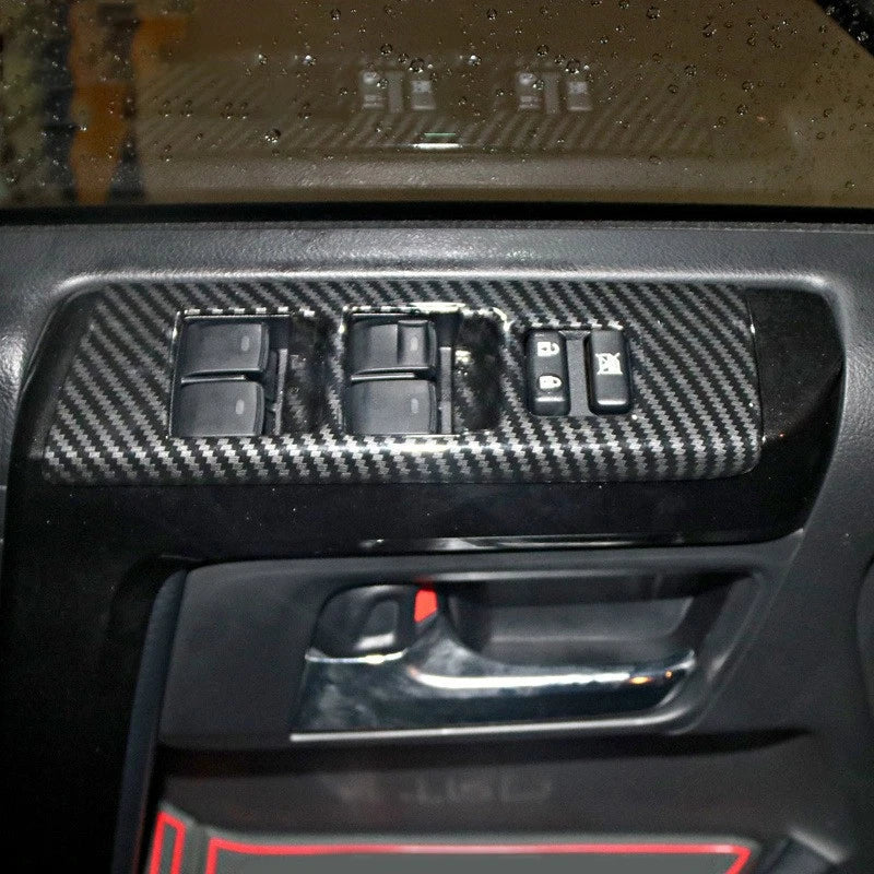 Carbon Fiber Window Lift Switch Panel Trims for Toyota 4Runner (2010-2019)