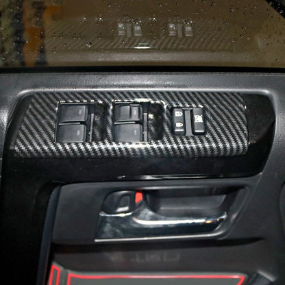 Carbon Fiber Window Lift Switch Panel Trims for Toyota 4Runner (2010-2019)