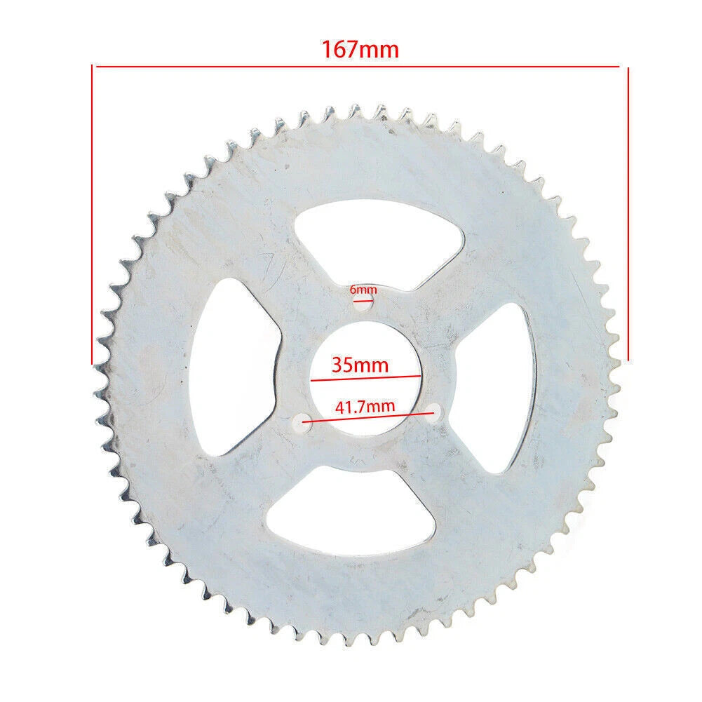 64T 35mm Rear Chain Sprocket for 47cc 49cc Mini Moto ATV Quad (2000-2023)