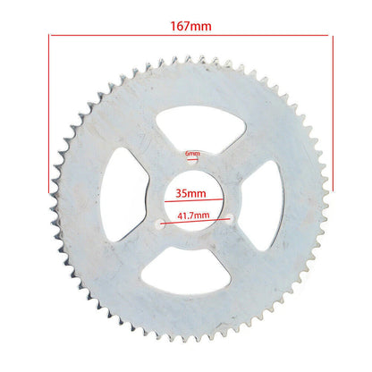 64T 35mm Rear Chain Sprocket for 47cc 49cc Mini Moto ATV Quad (2000-2023)