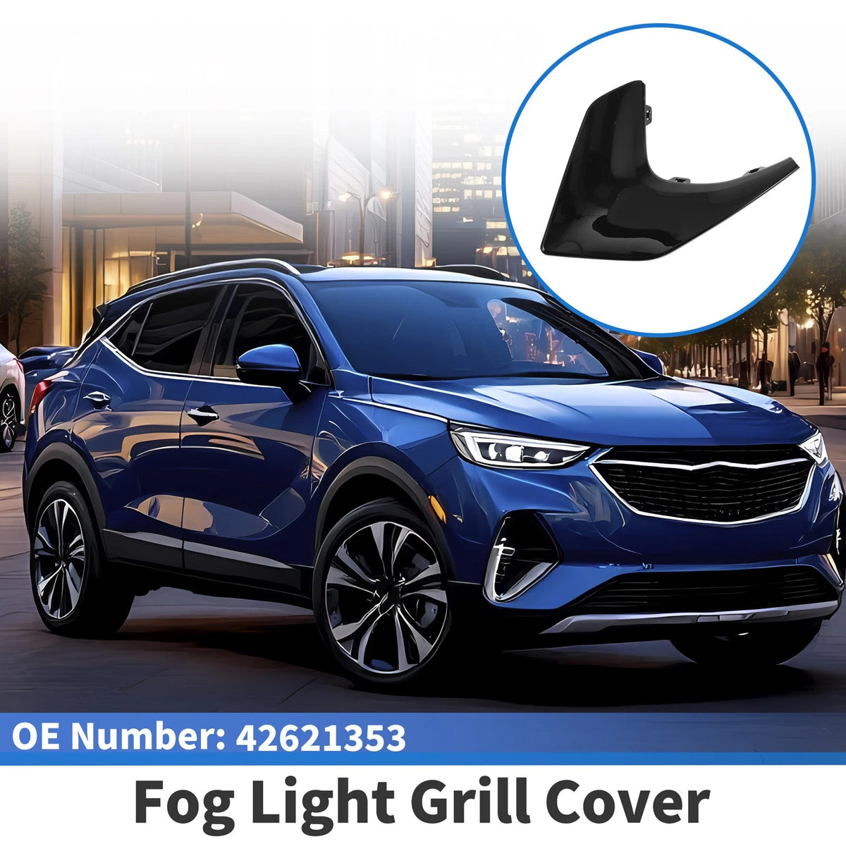 1 Pc Car Front Left Fog Light Grill for Buick Encore GX (2020–2023)