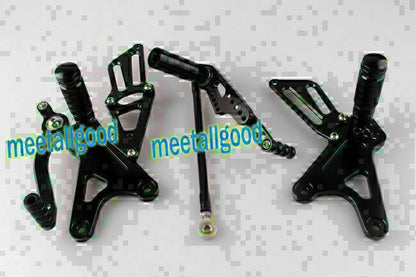 CNC Rear Sets Footrests for Yamaha YZF R1 2009-2013 - Black 2 x Pegs