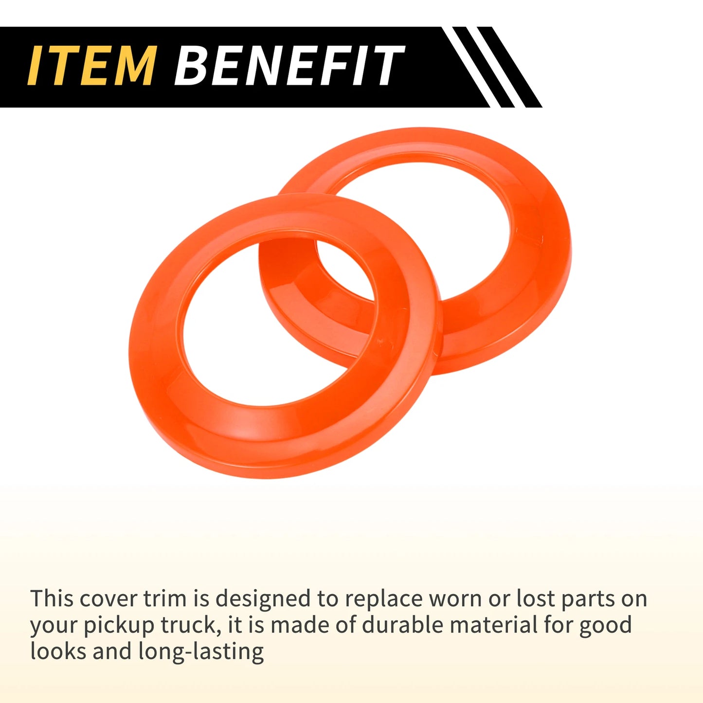 A Pillar Speaker Ring Cover Trim for Jeep Wrangler JK (2007-2014) Orange