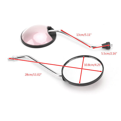 Pink Mirror Set for Universal Scooter M8 CW Thread Right & Left
