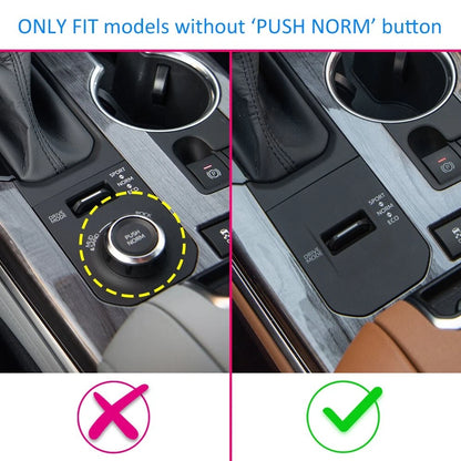 Silver Gear Shift Box Panel Cover Trim for Toyota Highlander (2020-2022) 3 x pcs