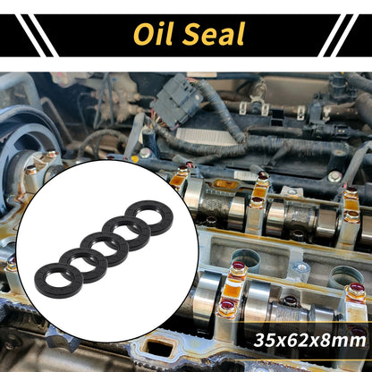 Oil Seal 35x62x8mm 5 Pcs Seal Ring Rotary Shaft Seal NBR Rubber